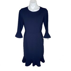 Nanette Lepore Navy Flare Dress